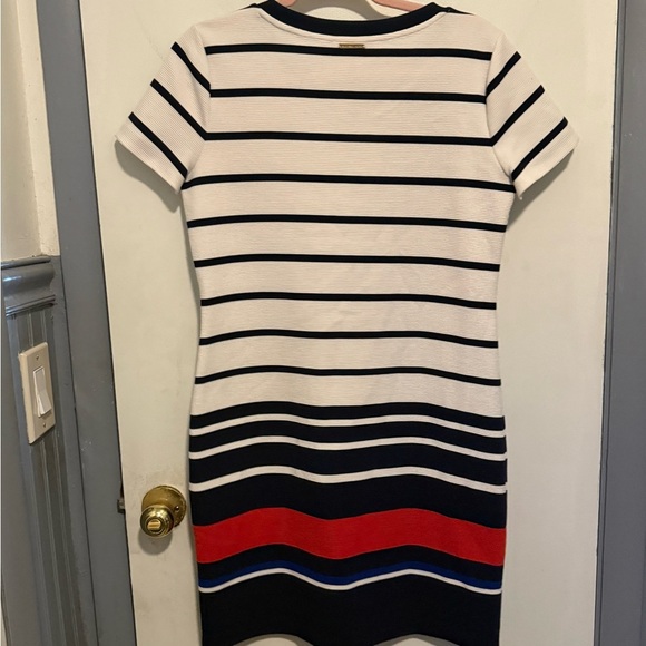 Michael Kors Navy and Red Striped Mini Dress - Picture 2 of 4